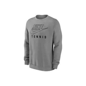 Nike Swoosh Club Fleece Men's Tennis Pullover Crew Neck Sweatshirt