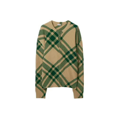 Burberry Check pattern Intarsia knit Cardigan