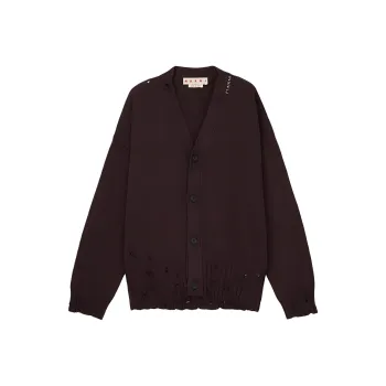 MARNI Logo embroidered Cardigan