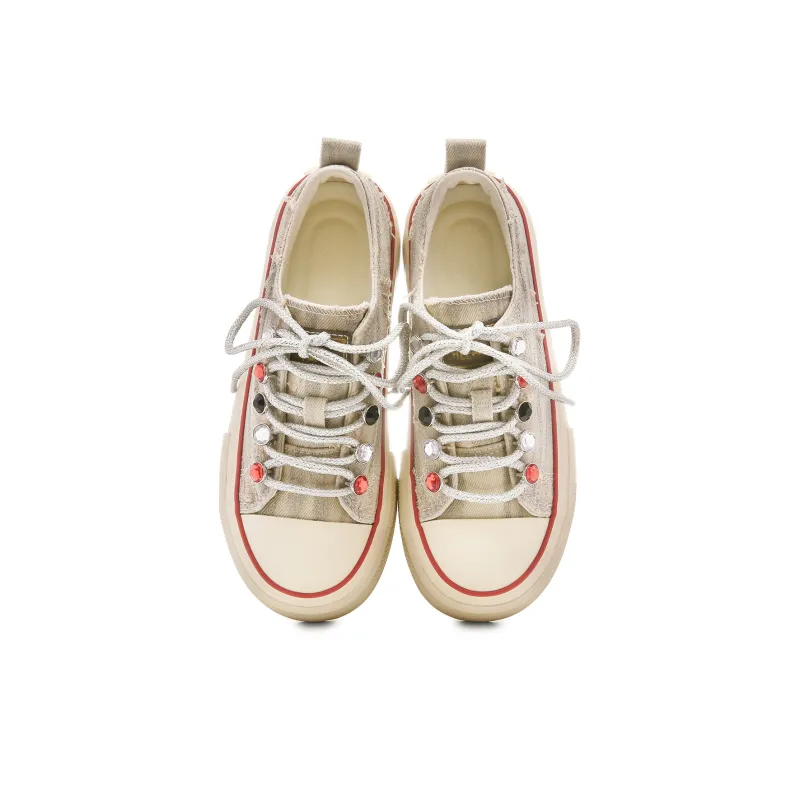 Lovely You Wear resistant And Lightweight Low Top Canvas Shoes Women's-2
