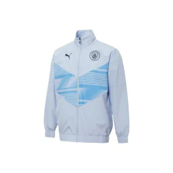 PUMA MCFC PM Jacket Men's Light Blue