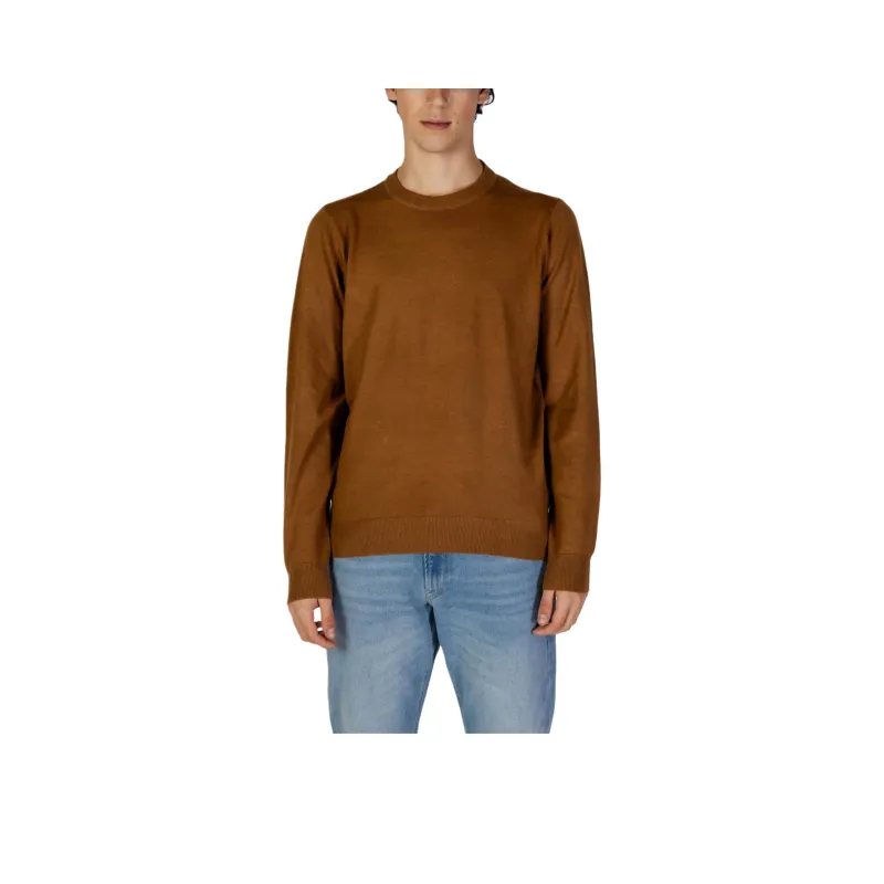 GAS Sweaters Men Brown-0