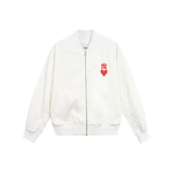 MLB Jackets Coats Unisex Ivory White