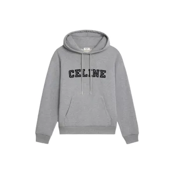 CELINE Loose Hoodie In Cotton Fleece