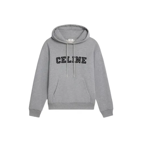 CELINE Loose Hoodie In Cotton Fleece