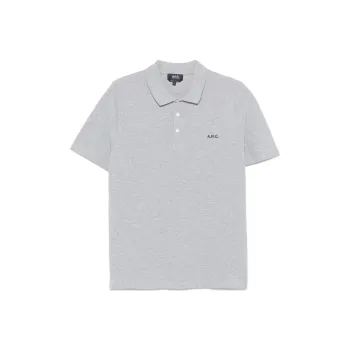 A.P.C Logo Embroidered Short Sleeved Polo Shirt