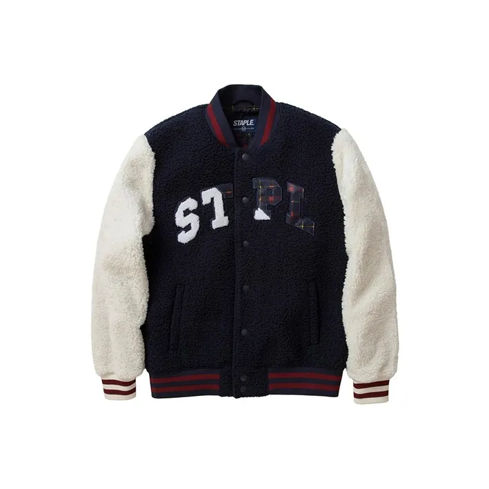 Staple Loose Fit Jacket Unisex Navy Blue-0