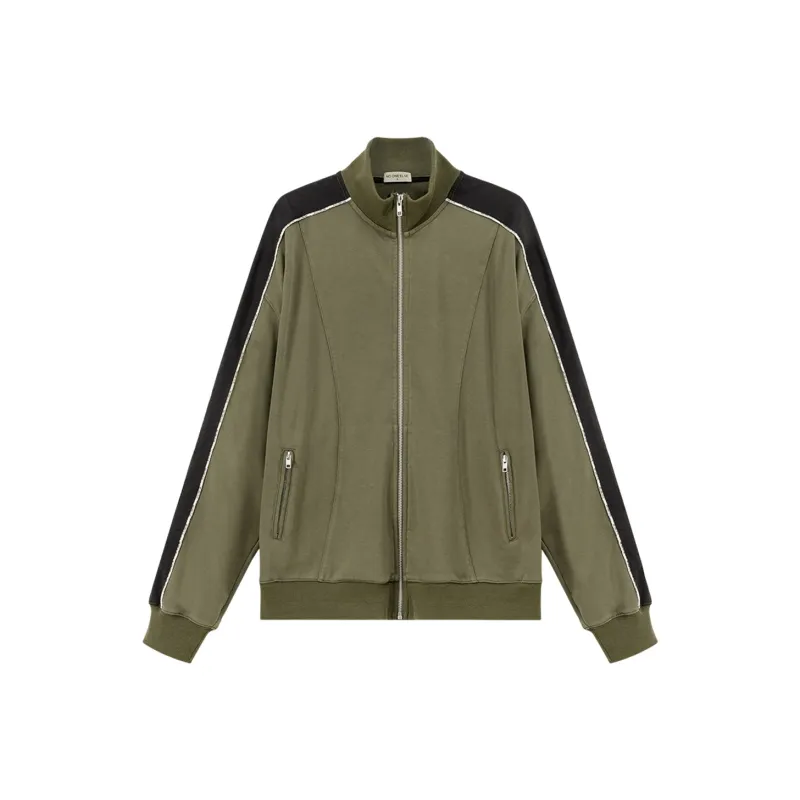 NO ONE ELSE Sweatshirts Unisex Army Green-0