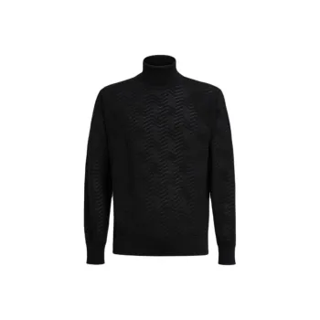 MISSONI Tone On Tone Chevron Turtleneck Pullover