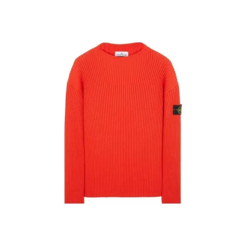 STONE ISLAND Funnel Collar images Sweater Men's Lobster Red