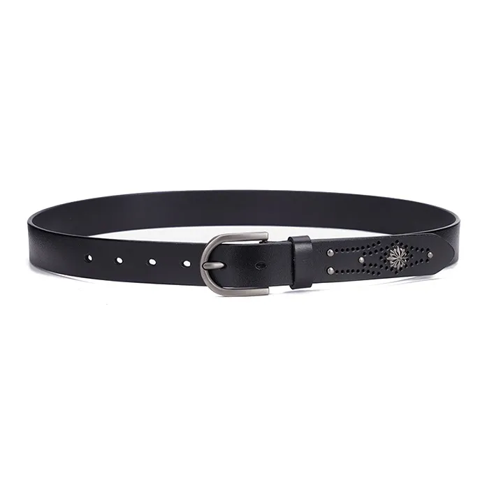 YUZHAOLIN Cow Leather Belts Unisex Width 2.8CM-0