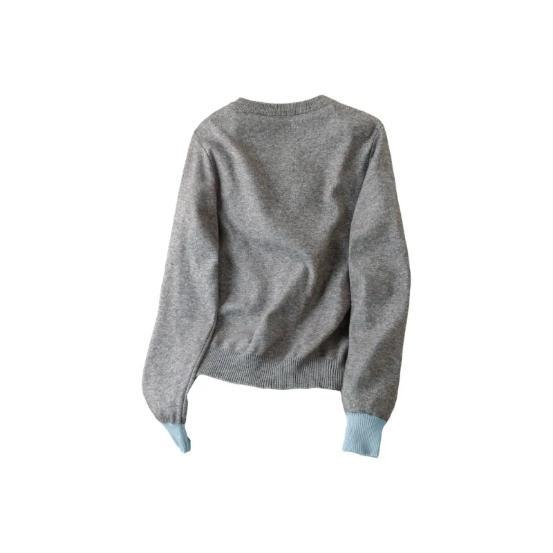 Cypress House Knitwear Women's Dark Gray & Blue-1