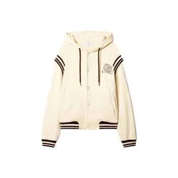 OFF WHITE Logo Detailed Drawstring Hoodie