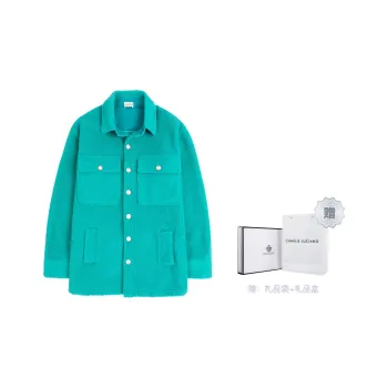 Charlie Luciano Loose Fit Jacket Unisex Peacock Blue