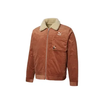 PUMA Cord Jackets Men Brown