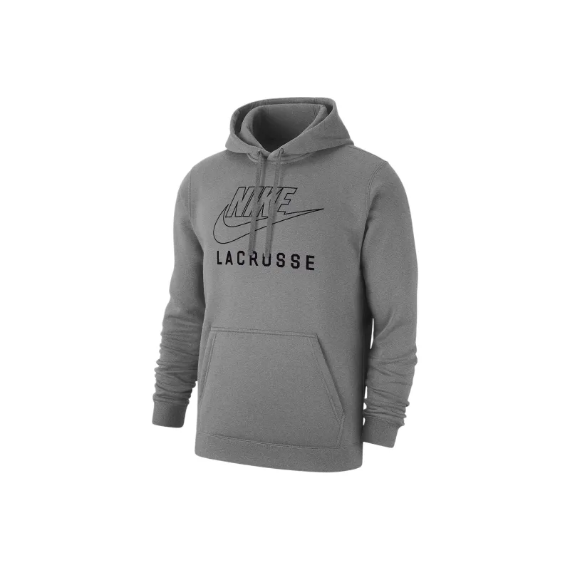 Nike Swoosh Club Fleece Men's Lacrosse Pullover Hoodie-0