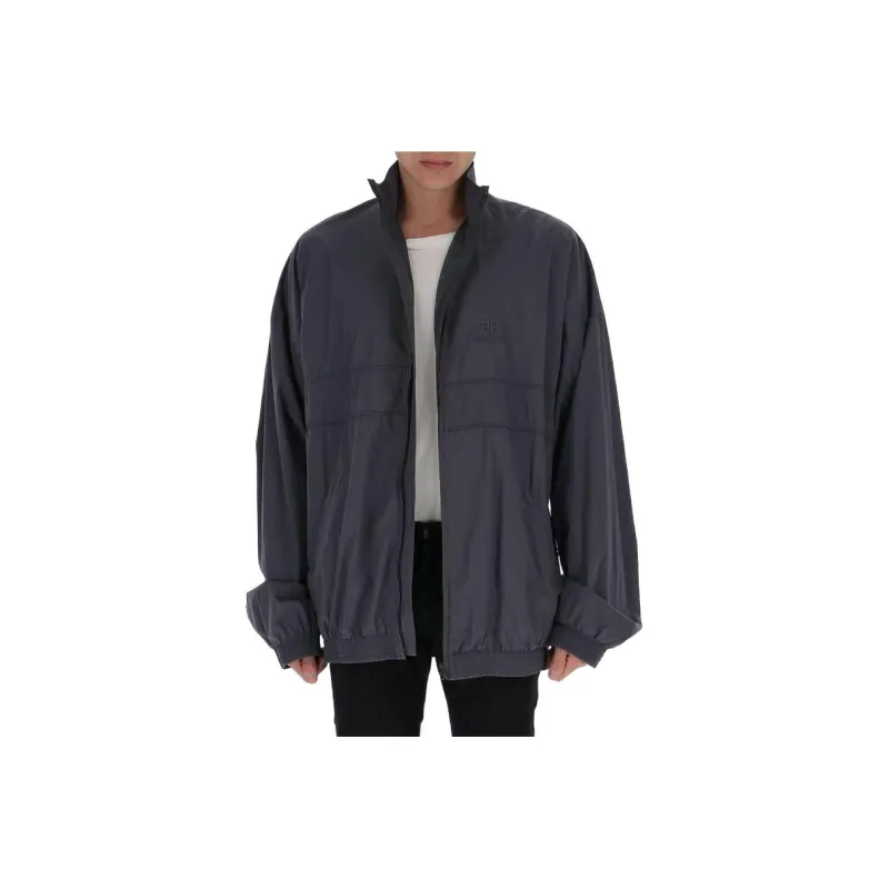 Balenciaga Jackets Coats Loose Fit Style Men's Dark Gray-0