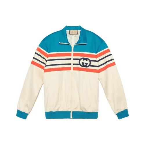 GUCCI SS23 Jackets Coats Men's Blue