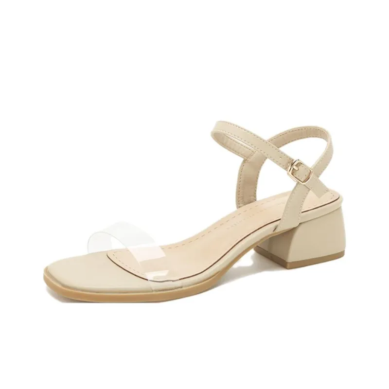 Than Than Me One Strap Sandals Women's Apricot-0