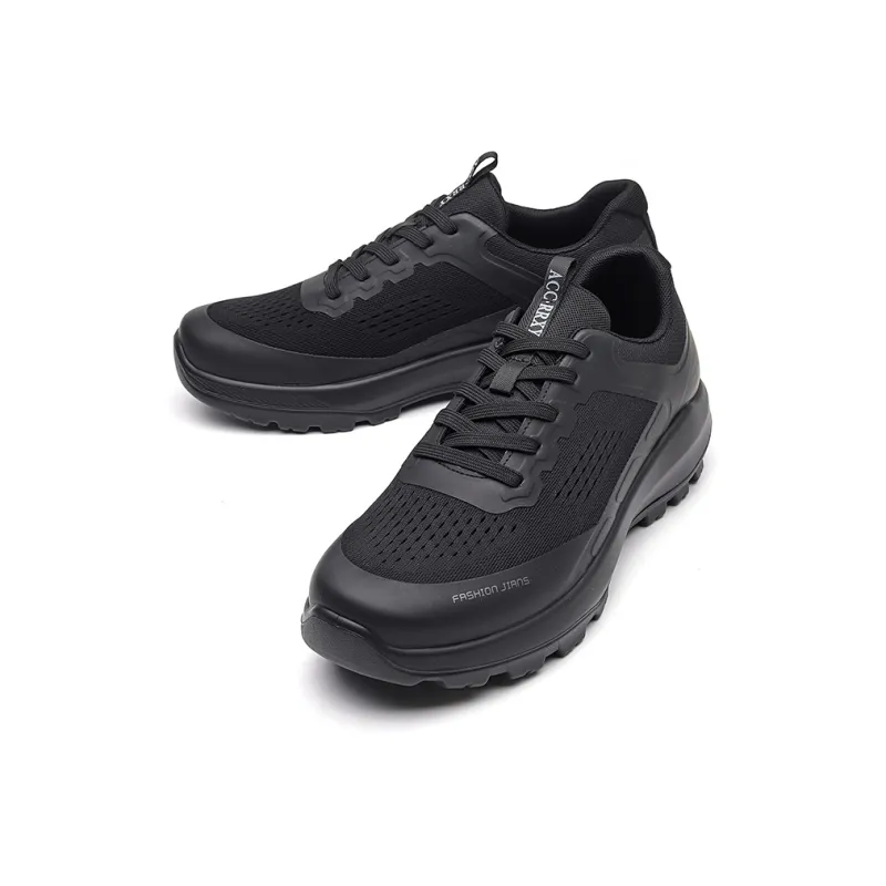 ΛOLUNKΛ Anti Slip Wear Resistant Low Top Casual Shoes Men's Black-7