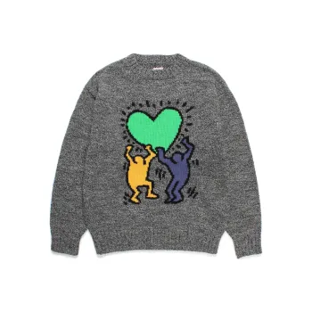 WACKO MARIA x ·/Keith Haring FW24 Sweater Unisex Gray