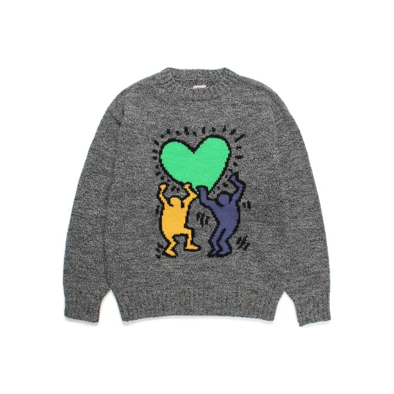 WACKO MARIA x ·/Keith Haring FW24 Sweater Unisex Gray-0