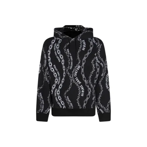 VERSACE Logo print Cotton Hoodie