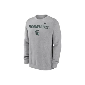 Nike Michigan State Spartans Primetime Primary Stack Men's Nike College Pullover Crew