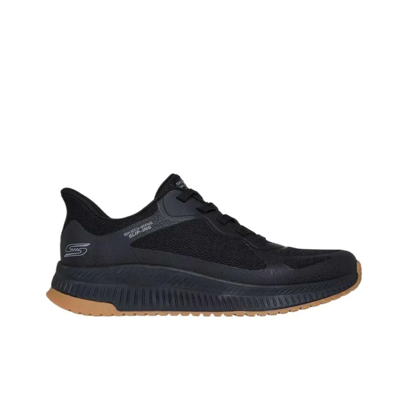 Skechers BOBS SQUAD 4 Cushioning Low Top Running Shoes Men's Black-1