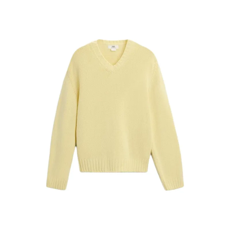 ZARA Sweaters Men Yellow-0