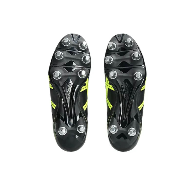 Asics LETHAL TACKLE Soccer Shoes Men's Black Yellow-5