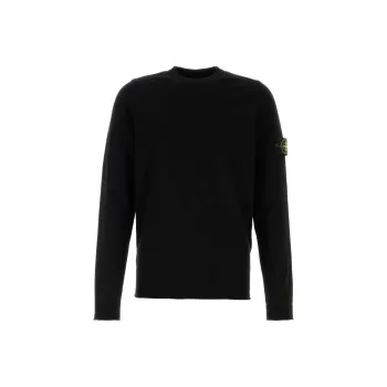 STONE ISLAND Logo Patch Crewneck Jumper
