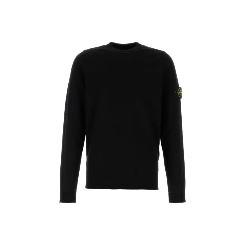 STONE ISLAND Logo Patch Crewneck Jumper-0