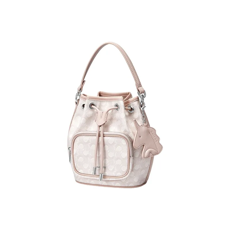 NUCELLE Artificial Leather Bucket Bag, Underarm Shoulder Bag, Crossbody Bag, Handbag Trumpets Women's Multicolor-10