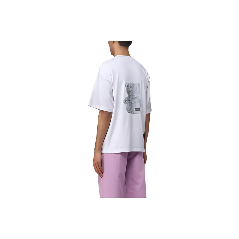 WE11DONE Negative Teddy Print T shirt-1
