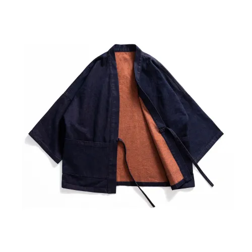 S CREST Jackets Unisex Orange Blue Dual Dye