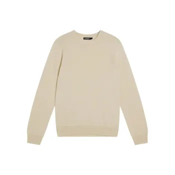 J.Lindeberg Lyle Merino Crew Neck Sweater Men's Oyster Gray