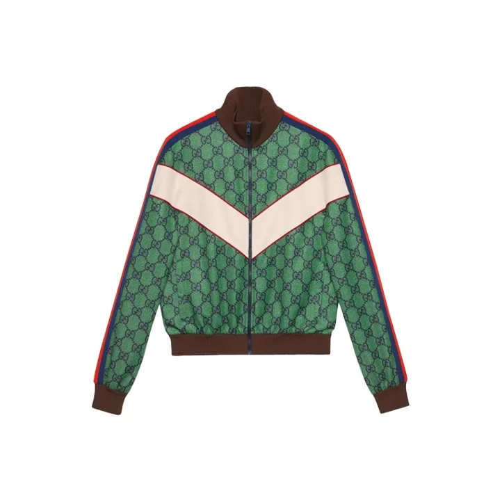 GUCCI Gg Jersey Zip Jacket With Web-0