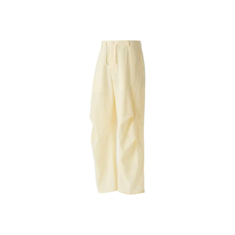 COOR SS25 Casual Pants Unisex Light Yellow-1