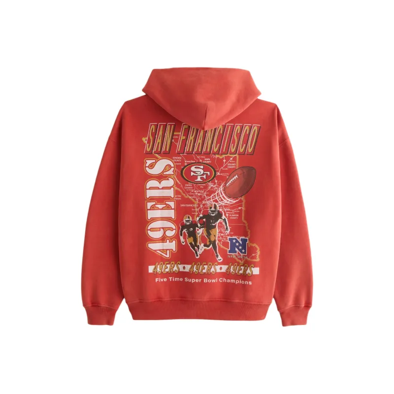Abercrombie＆Fitch Sweatshirts Men Red-0