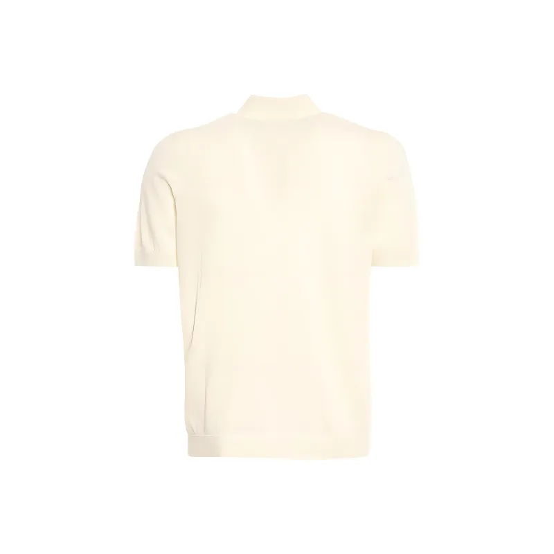 Drumohr Short Sleeved Knitted Polo Shirt-1