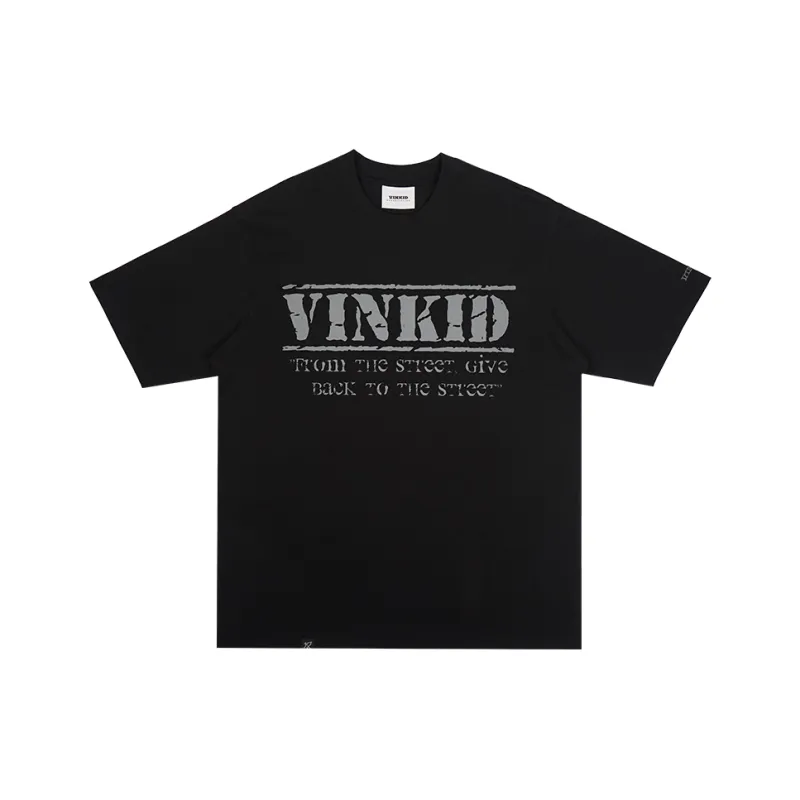 VINKID ORGANIZATION T Shirt Unisex Black-0