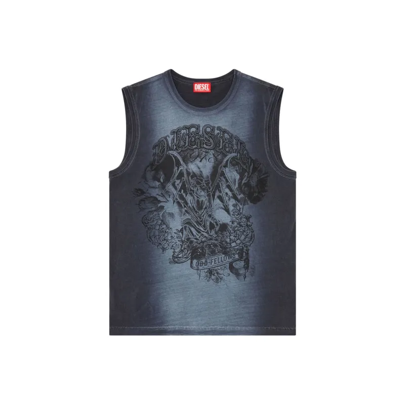 DIESEL T Bisco Q1 Logo print Tank Top-0