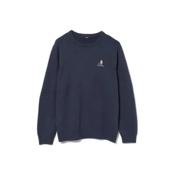 Beams Sweater Men's Marine Blue