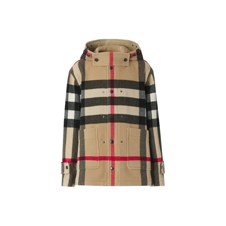 Burberry FW21 Technology Wool Jackets & Coats Men's Khaki 80414021-0