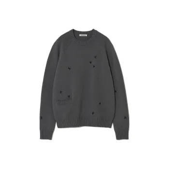 UNDERCOVER Welt Pocket Sweater With Embroidery Detail