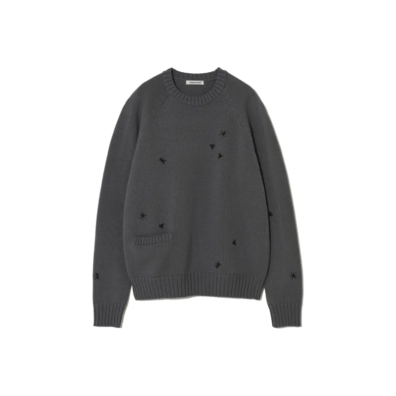 UNDERCOVER Welt Pocket Sweater With Embroidery Detail-0