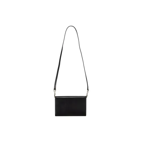RICK OWENS/RO Brushed Leather Shoulder Bag Crossbody Bag Women's Black
