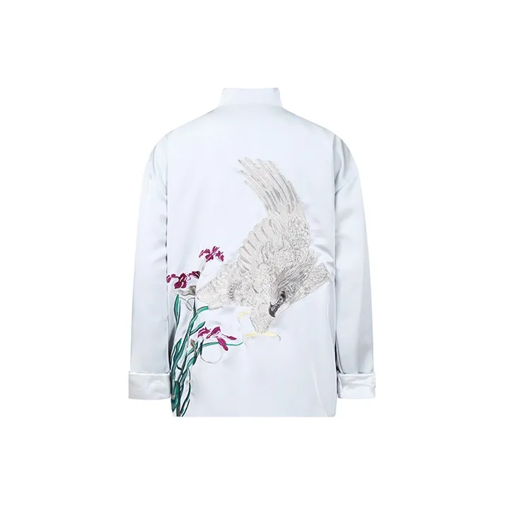 SANSHENGLIUBU Loose Fit Jacket Men's-0