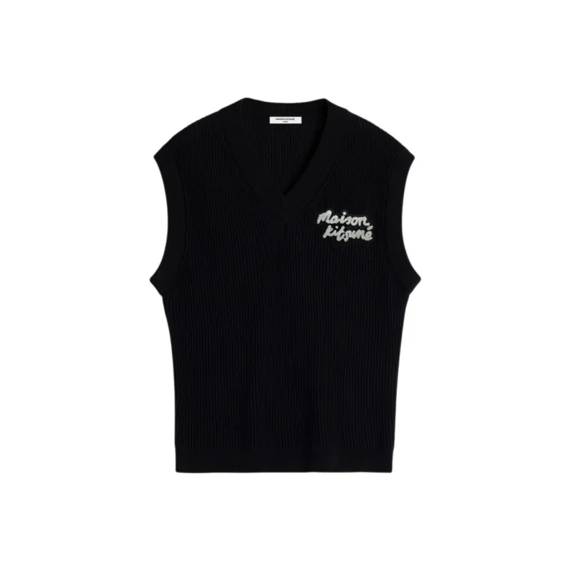 Maison Kitsune Ribbed Sleeveless Vest-0
